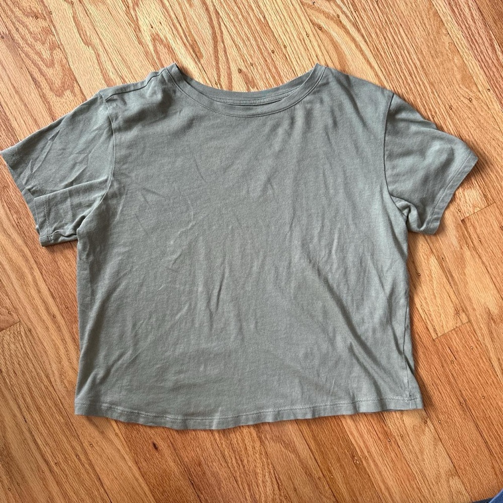 Girlfriend Collective Organic Cotton Cropped Tee XS